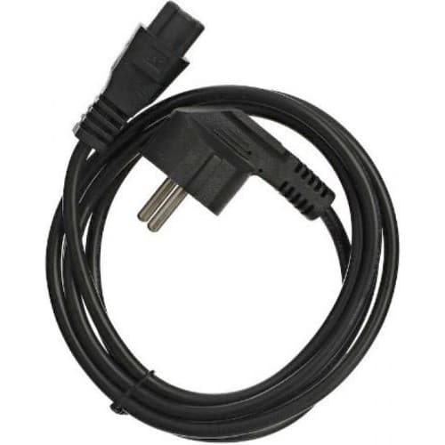 Vcom CE022-CU0.5-3M Кабель питания для ноутбуков 3-pin (угловая Евровилка) <VDE> 3G*0.5mm2 VCOM <CE022-CU0.5-3>, 3m
