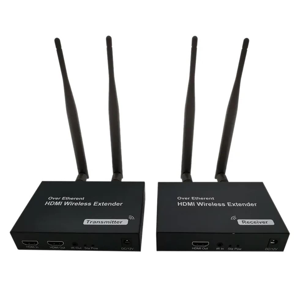 HDMI беспроводной удлинитель ORIENT VE057, до 200 м WiFi HDMI Extender (Tx+Rx), HDMI 1.3, 1080p@60Hz, HDCP1.2, передача ИК сигнала управления (датчики в комплекте)