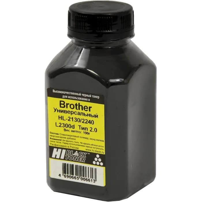 Hi-Black Тонер для Brother Универсальный HL-2130/2230/2240 Тип 2.0 100 г, банка