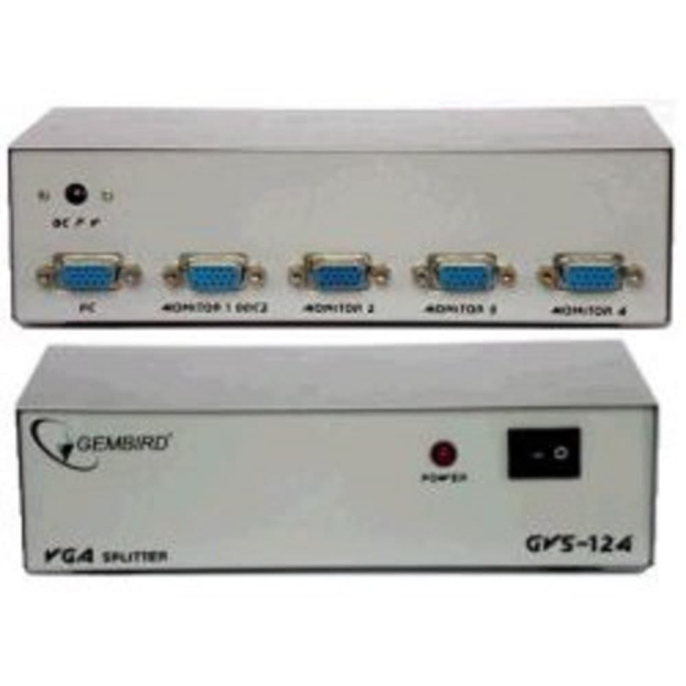 Gembird GVS124 Разветвитель сигнала VGA на 4 монитора (Gembird/Cablexpert)