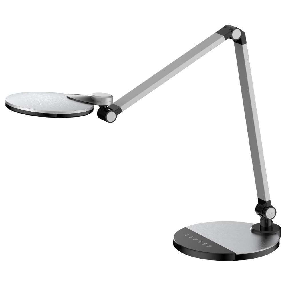 Camelion KD-865 C03 серебро LED(Свет-к наст.10 Вт,230В,600 лм,сенс.рег.ярк и цвет.темп)