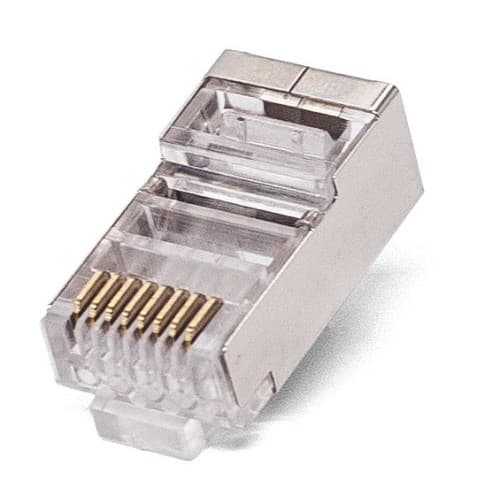 Filum FL-NA-PLUG6-3 Коннектор RJ-45, 6 кат., 8p8c, экран, 50 мкм, универсальный, для одножильного и многожильного кабеля, уп/100 шт