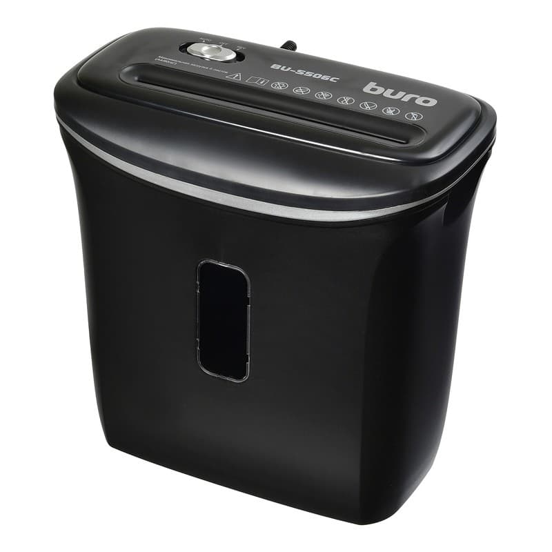 Buro Уничтожитель Home BU-S506C (секр.P-4)/фрагменты/5лист./12лтр./пл.карты) {1061636}