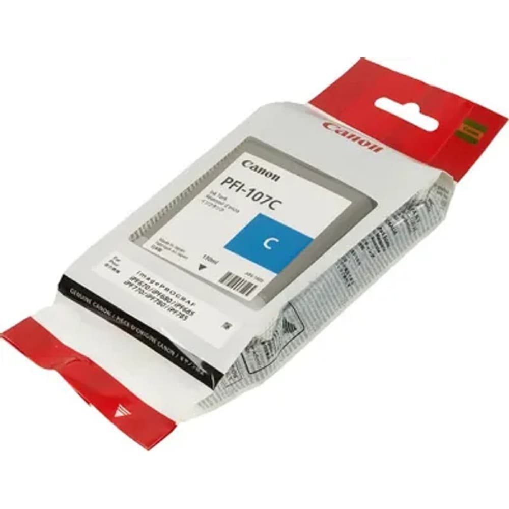 Canon PFI-107C 6706B001 ( 6706B003 ) Картридж для iPF680/685/770/780/785, Голубой, 130ml.