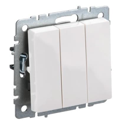 IEK BR-V30-0-10-K01 BRITE Выключ. 3-кл. 10А ВС10-3-0-БрБ бел.