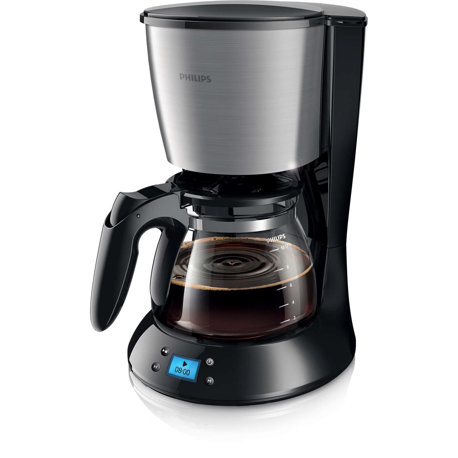PHILIPS HD7459/20 Кофеварка капельного типа 1000 Вт. Цвет: черный, металлический. Материал: пластик, металл