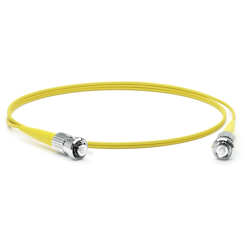 Hyperline FC-S2-9-ST/UR-ST/UR-H-3M-LSZH-YL Патч-корд волоконно-оптический (шнур) SM 9/125 (OS2), ST/UPC-ST/UPC, 2.0 мм, simplex, LSZH, 3 м