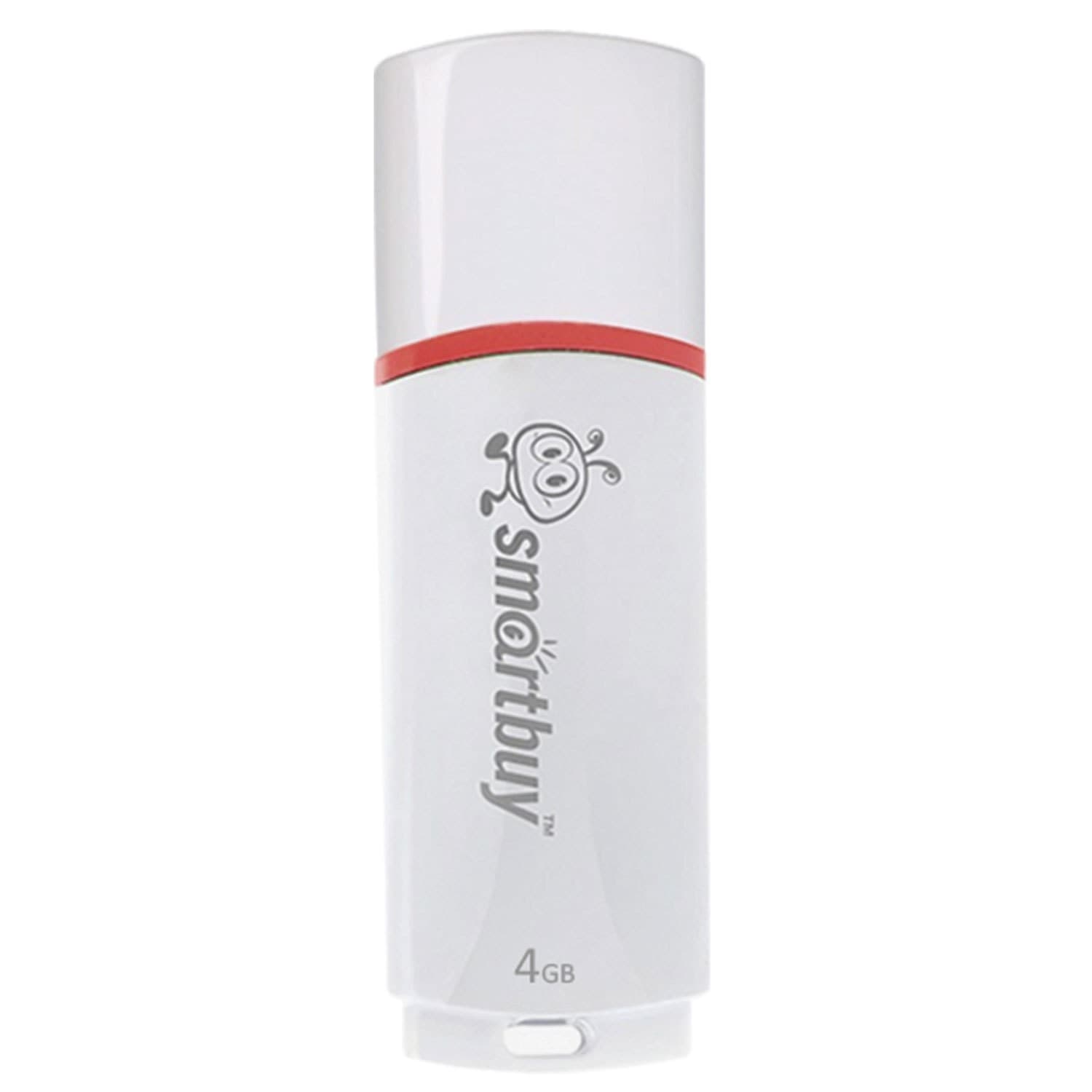 Smartbuy USB Drive 4Gb Crown White SB4GBCRW-W