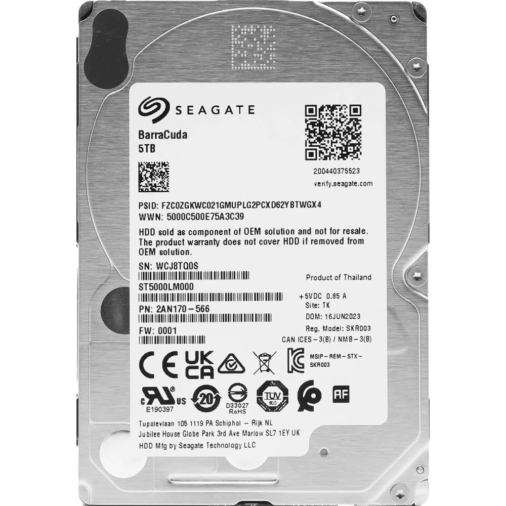 5TB Seagate BarraCuda (ST5000LM000)
