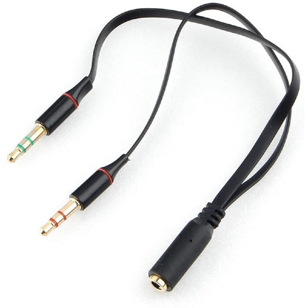 Разветвитель 3.5 Jack (F) - 2x 3.5 Jack (M), 0.2м, Gembird CCAB-02-35F2M-0.2MB