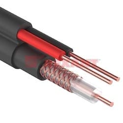 REXANT (01-4004) Кабель видеонаблюдения +2 жилы 305м черный (ККСВ-П)