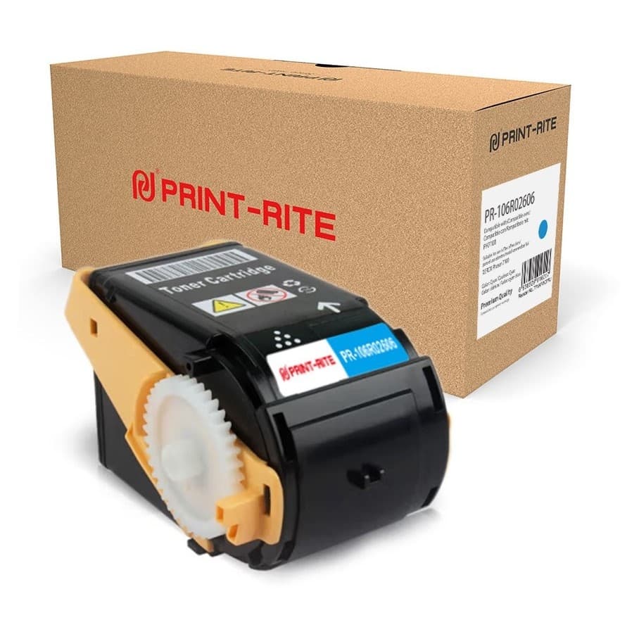 Картридж лазерный Print-Rite TFXAFWCPRJ PR-106R02606 106R02606 голубой (4500стр.) для Xerox Phaser 7100/7100N/7100DN