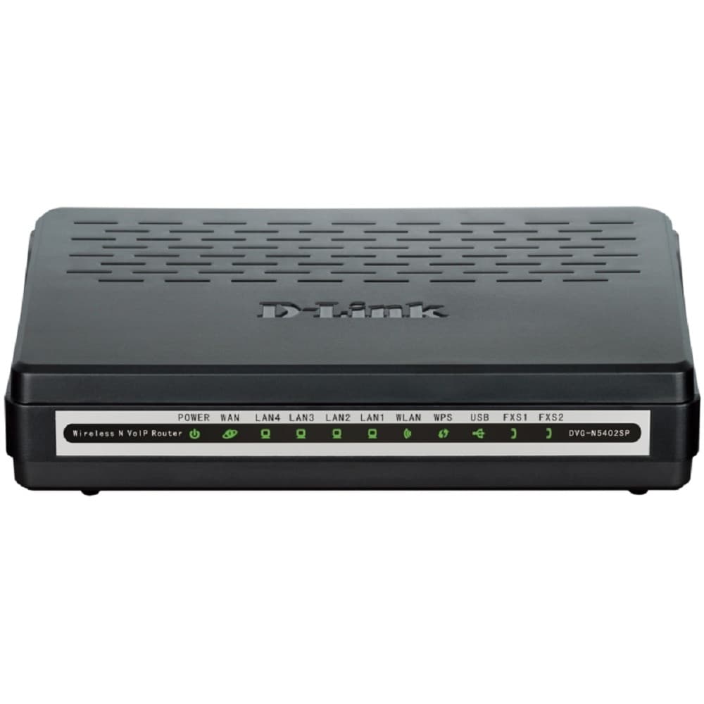 D-Link DVG-N5402SP/2S1U/C1B Беспроводной маршрутизатор с поддержкой 3G, 2 FXS-портами, 1 PSTN-портом (lifeline) и USB-портом
