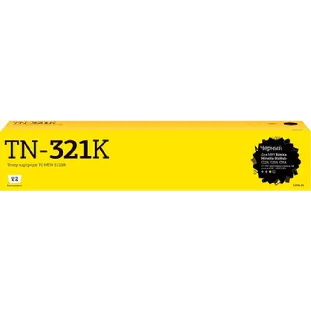 TC-MTN-321BK Тонер-картридж T2 для Konica-Minolta BizHub C224/C284/C364 (27000 стр.) черный, с чипом