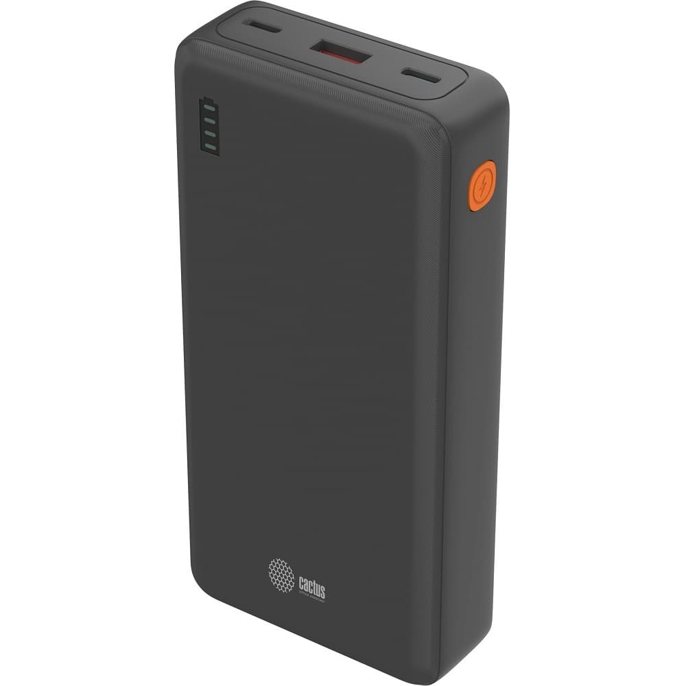Мобильный аккумулятор Cactus CS-PBFSDA-20000 20000mAh 4.5A USB-A/2xUSB-C черный