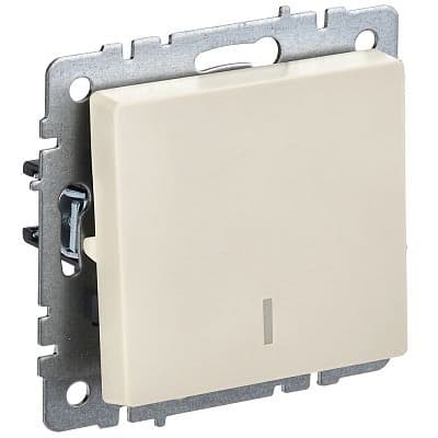 IEK BR-V10-1-10-K10 BRITE Выключ. 1-кл. с инд. 10А ВС10-1-1-БрКр беж.