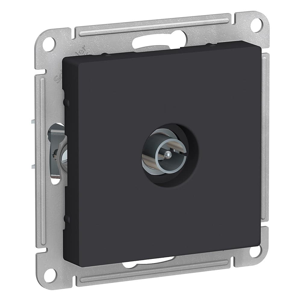 Systeme electric ATN001093 ATLASDESIGN TV АНТЕННА коннектор, механизм, КАРБОН