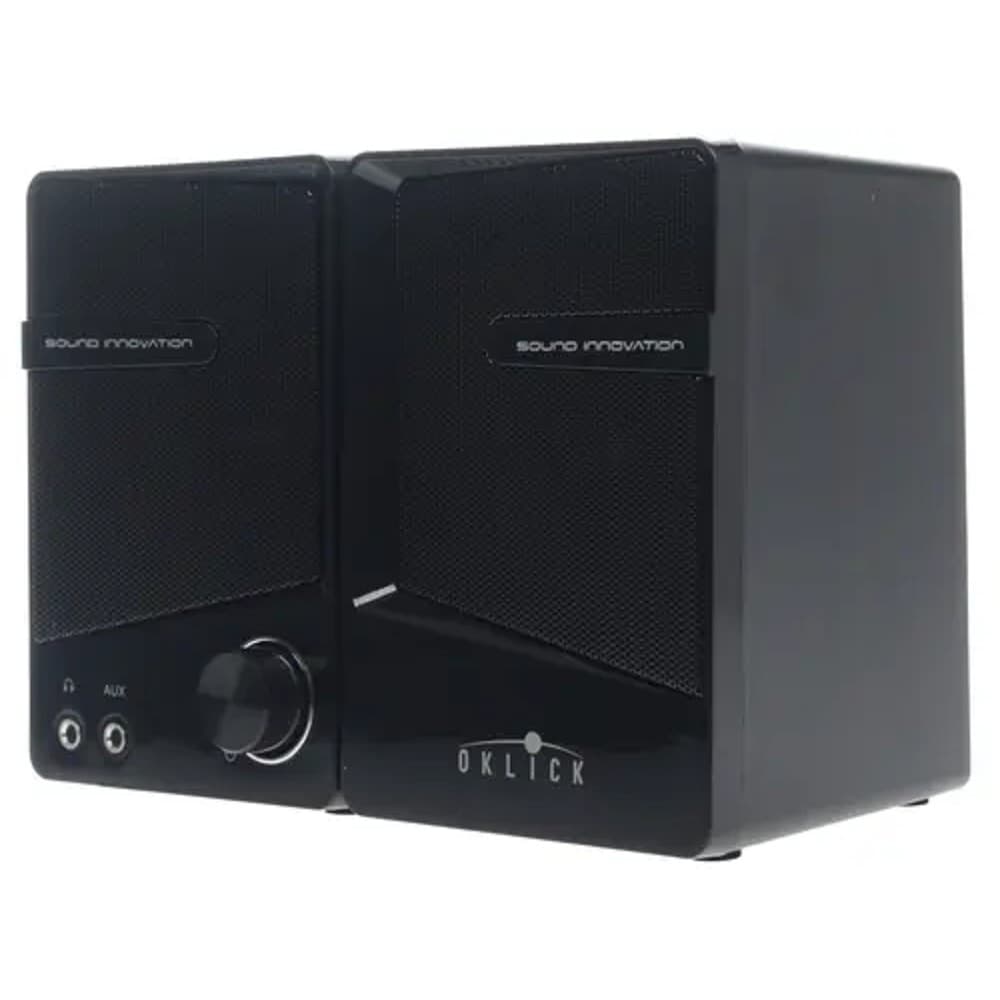Oklick OK-126 2.0 черный 6Вт портативные