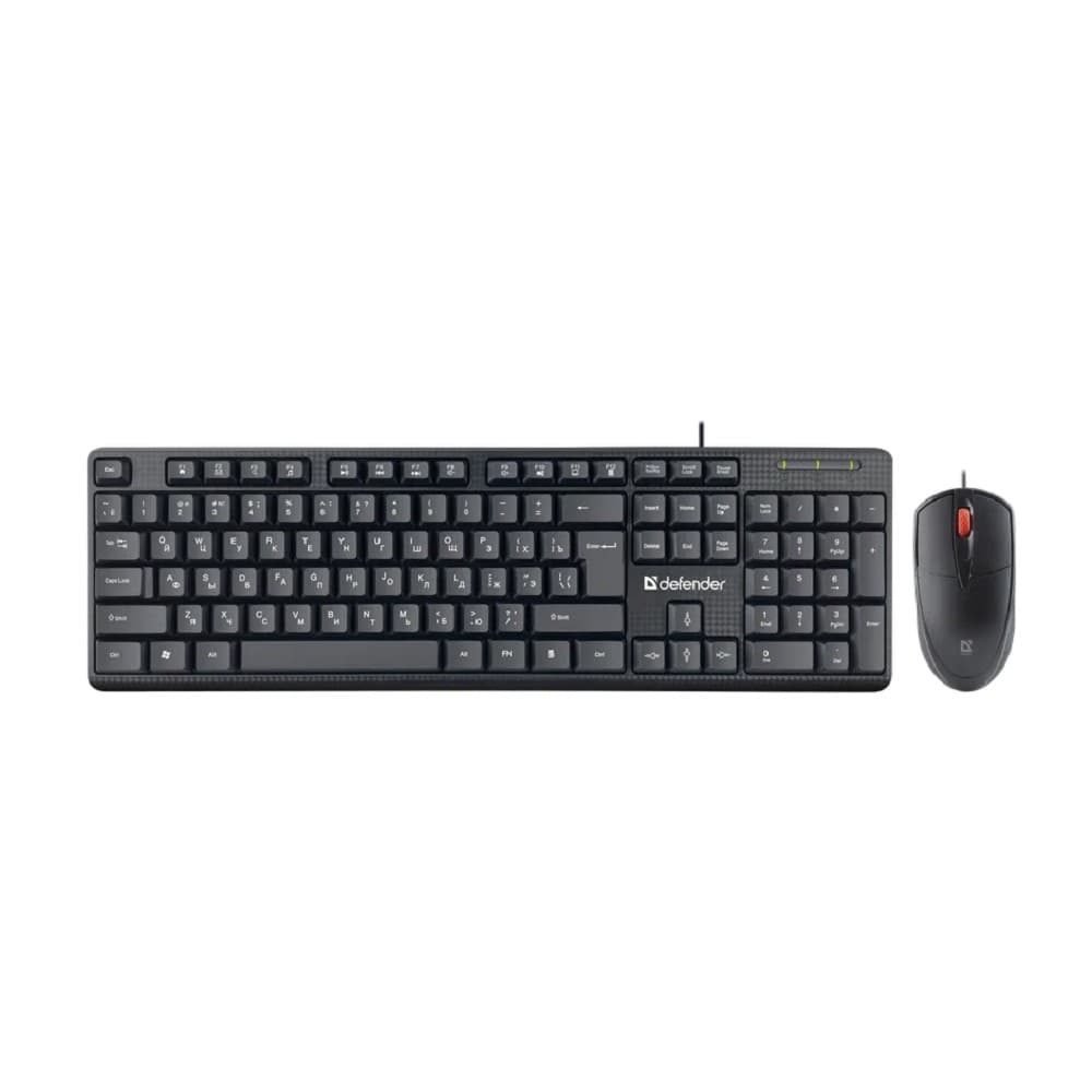Defender Клавиатура + мышь Line C-511 RU,черный,1.8м