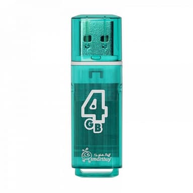 Smartbuy USB Drive 4GB Glossy series Green (SB4GBGS-G)