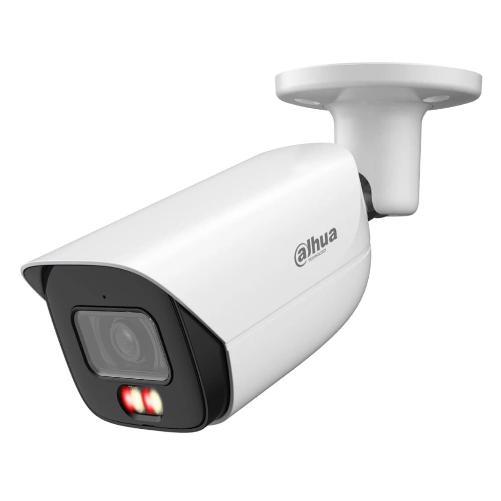 DAHUA DH-IPC-HFW3249EP-S-IL-0360B Уличная цилиндрическая IP-видеокамера 2Мп, 1/2.9” CMOS, объектив 3.6мм, видеоаналитика, микрофон, ИК 50м, LED 50м, IP67, металл