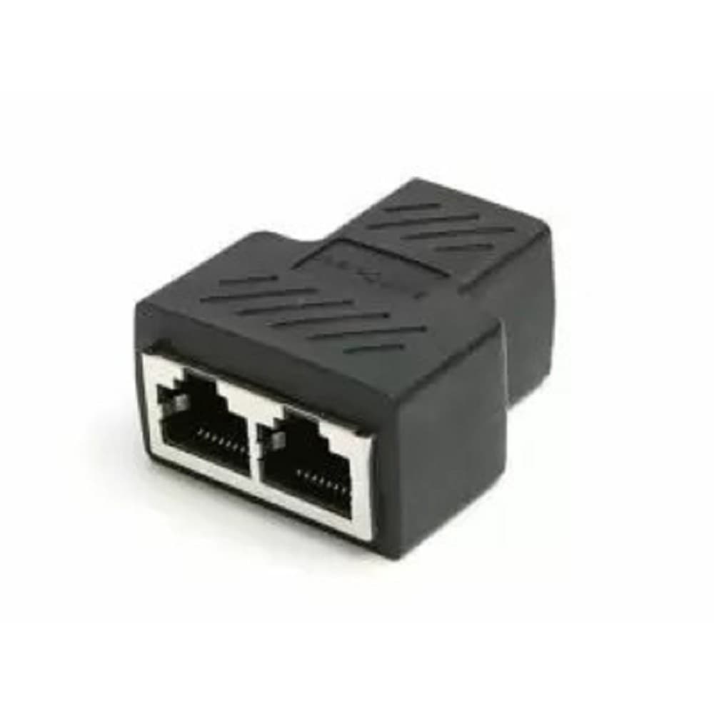 Разветвитель/ Разветвитель RJ-45 8P8C (F)<-->2 x 8P8C (F) ,FTP, ABS пластик, кат. 5eVCOM <CT252S>