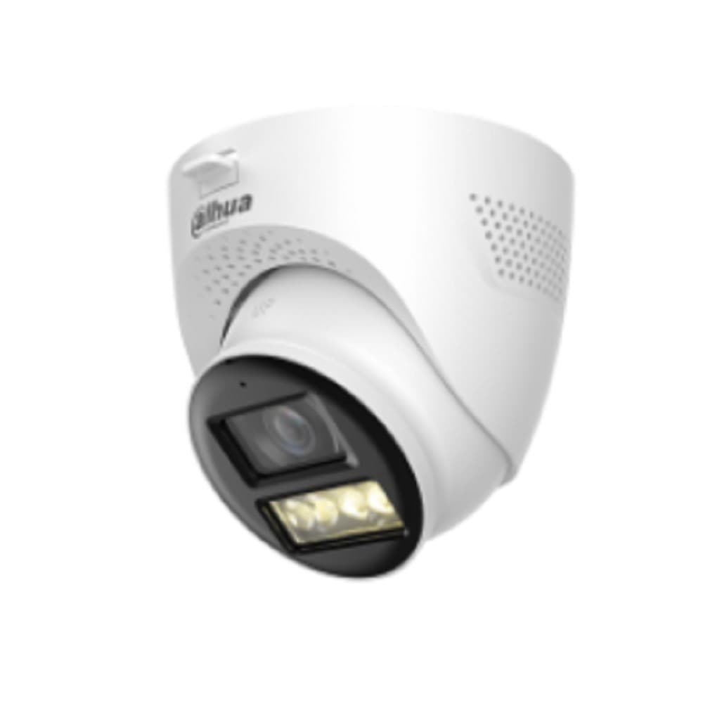 DAHUA DH-HAC-HDW1200TQP-IL-T-0280B Уличная купольная HDCVI-видеокамера 2Мп; CMOS; объектив 2.8мм; ИК 40м, Led 40м; IP67; металл, пластик