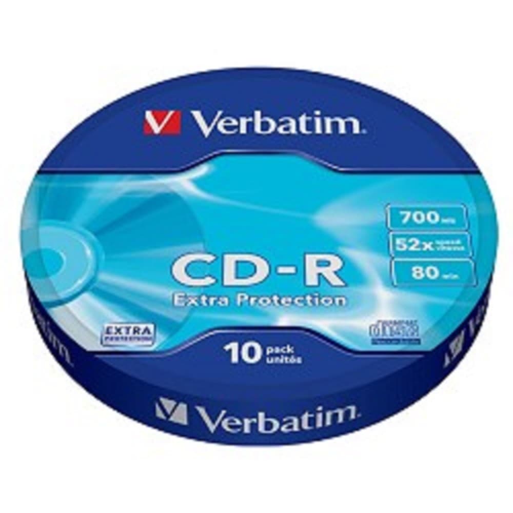 Verbatim Диски CD-R 10шт. 52x 700Mb, Shrink