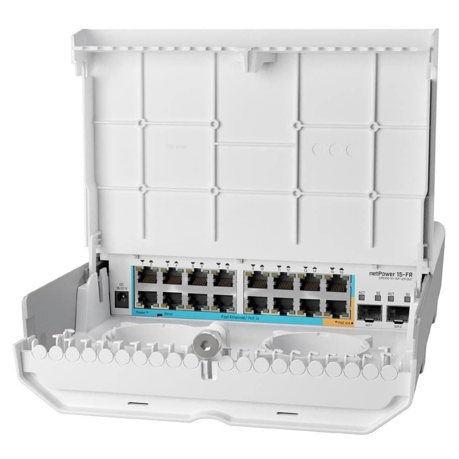 MikroTik CRS318-1Fi-15Fr-2S-OUT Коммутатор 15FR with RouterOS L5 license