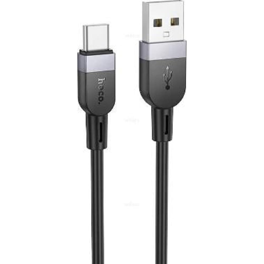 HOCO X109/ USB кабель Type-C/ 1m/ 3A/ Силикон/ Black