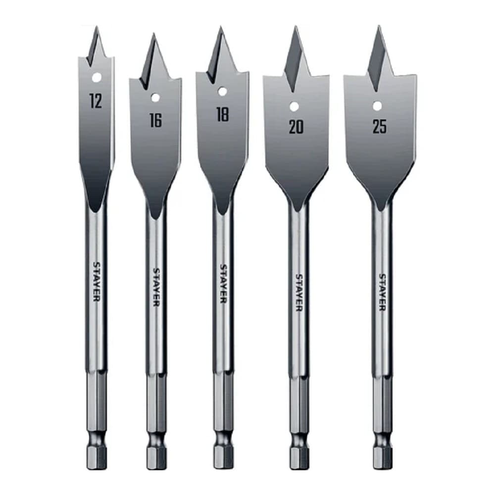 Набор сверл Stayer 2950-H5, по дереву, шестигранный, 5шт