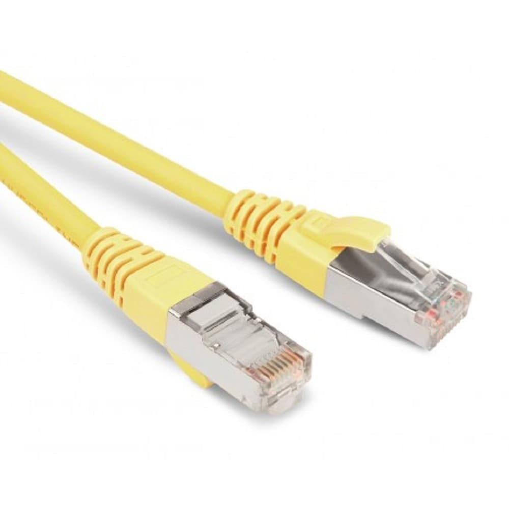 Hyperline PC-LPM-STP-RJ45-RJ45-C5e-15M-LSZH-YL Патч-корд F/UTP, экранированный, Cat.5е, LSZH, 15 м, желтый