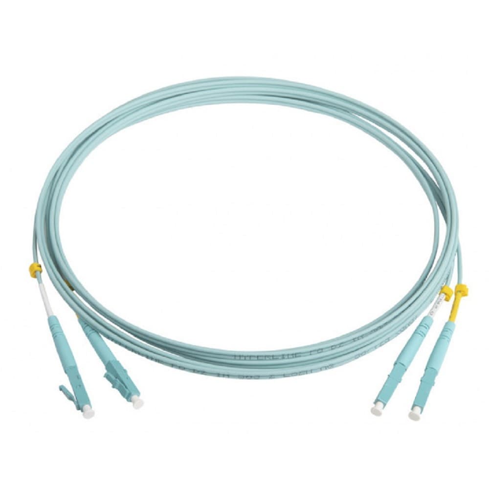 Hyperline FC-D2-503-LC/PR-LC/PR-H-3M-LSZH-AQ (FC-503-LC-LC-10G-3M) Патч-корд волоконно-оптический (шнур) MM 50/125(OM3), LC-LC, duplex, LSZH, 3 м