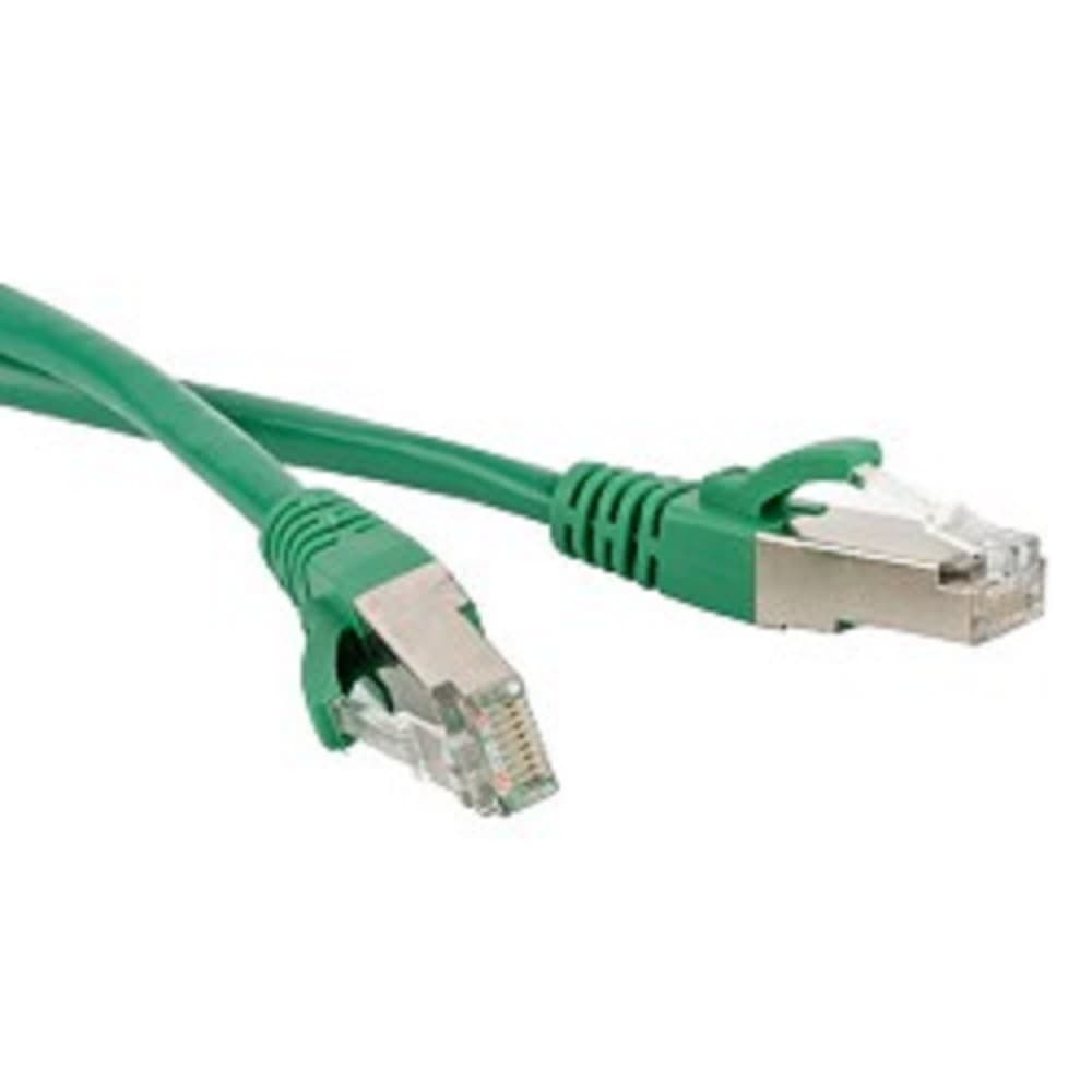 Hyperline PC-LPM-STP-RJ45-RJ45-C5e-1M-LSZH-GN Патч-корд F/UTP, экранированный, Cat.5е, LSZH, 1 м, зеленый