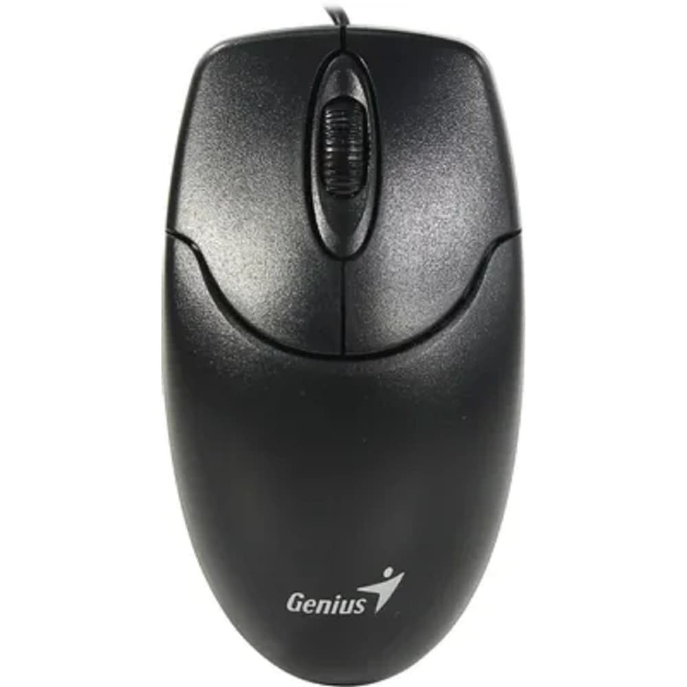 Мышь проводная Genius NetScroll 120 V2, оптическая, разрешение 1000 DPI, кабель 1.5 м, для правой/левой руки. Цвет: черный