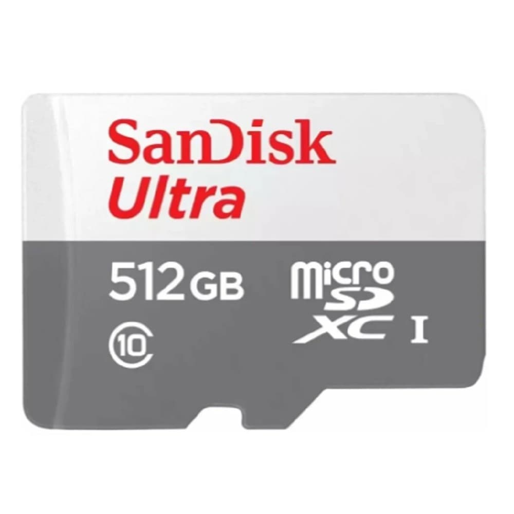 Micro SecureDigital 512GB SanDisk microSDXC Class 10 Ultra UHS-I A1 100MB/s