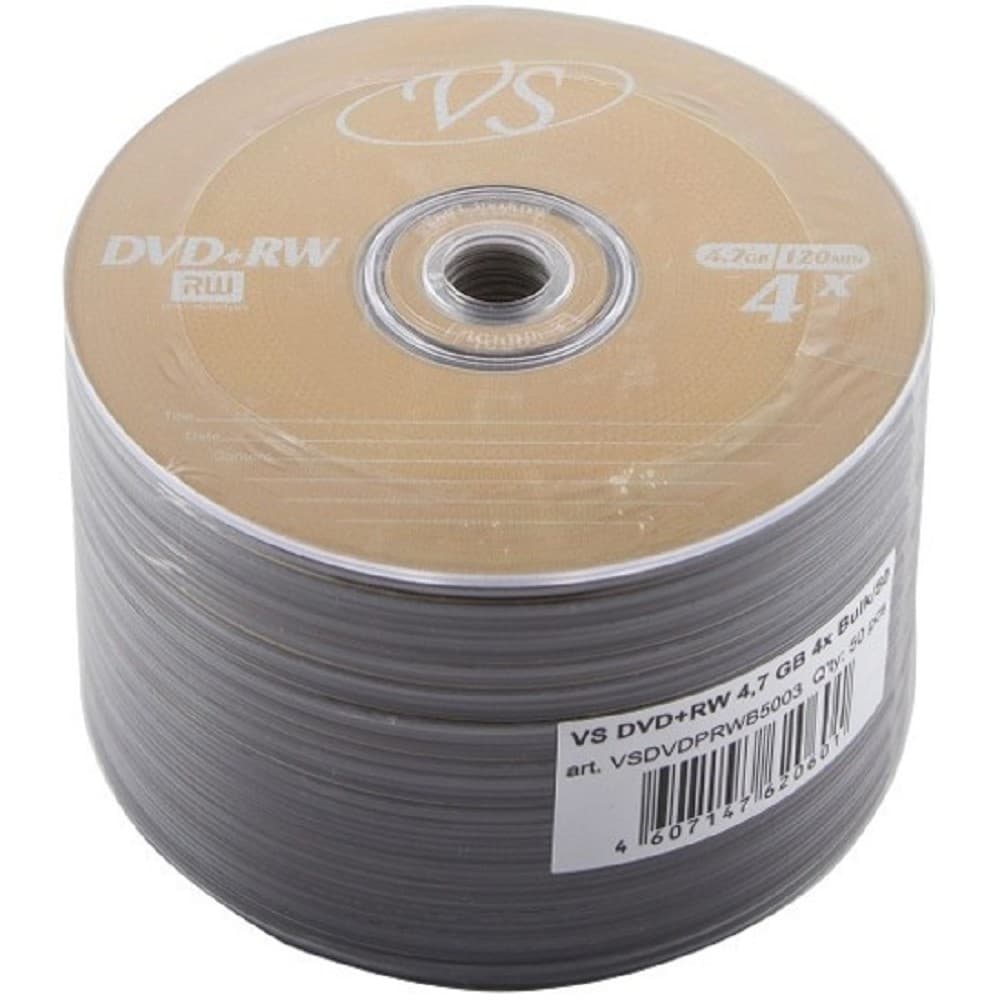 VS DVD+RW 4,7 GB 4x Bulk/50 (VSDVDPRWB5001/003)