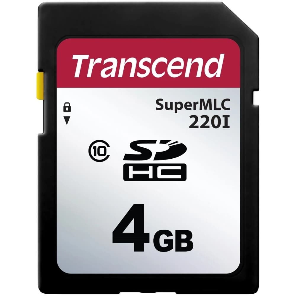 Флеш карта промышленная SecureDigital 4Gb Transcend 220I, SLC mode MLC, темп. режим от -40 до +85