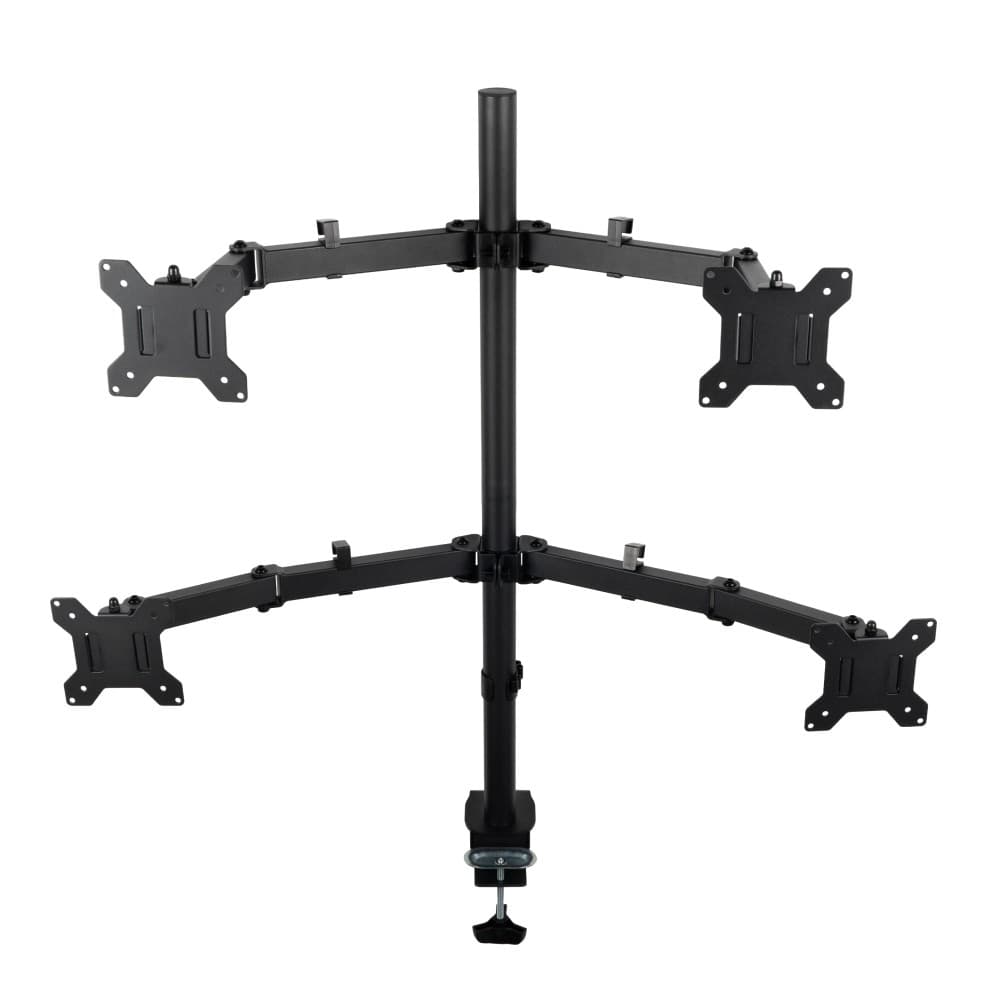 Кронштейн для монитора Filum FL-DMT004FB черный, четыре монитора, VESA: 75/100, 10-30 дюйма, до 10 кг (00-01215493)