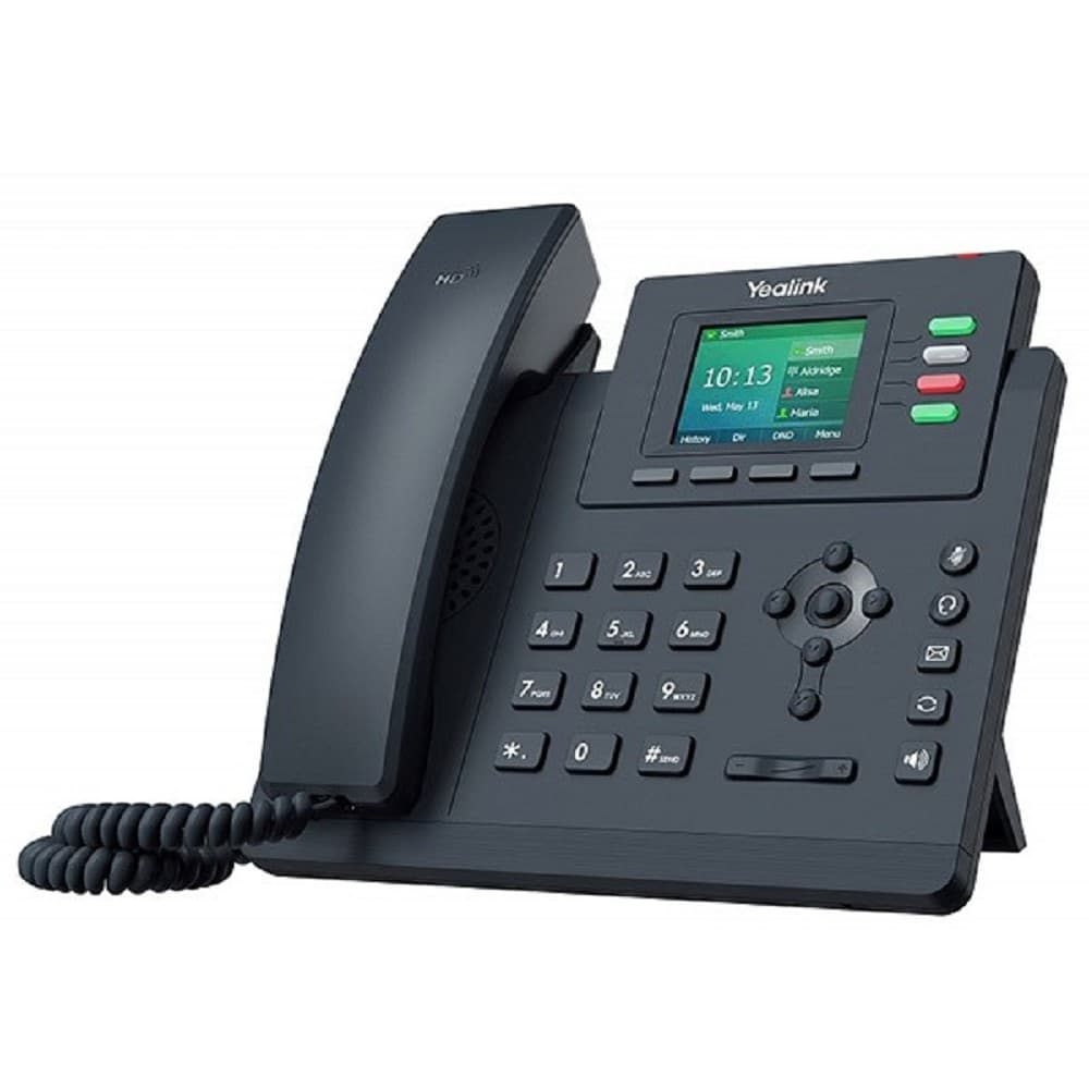 YEALINK SIP-T33P, IP телефон 4 аккаунта, цветной экран, PoE, БП в комплекте, шт (замена SIP-T40P)