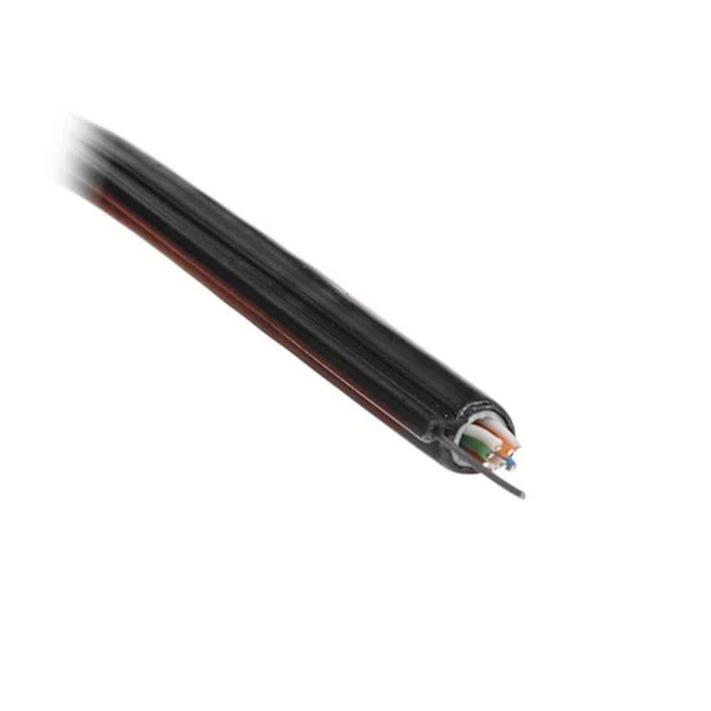 5bites Кабель US5500-305APE-M витая пара UTP/SOLID/5E/CCAG/PVC+PE/BLACK/OUTDOOR/MESSENGER/DRUM/305M