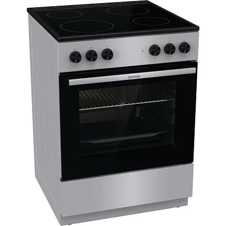 Плита Электрическая Gorenje GEC6A11SG серый стеклокерамика (без крышки)