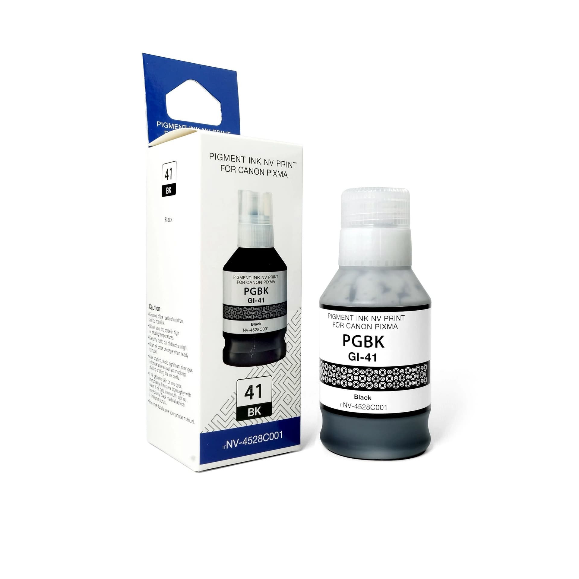 Чернила NVP GI-41 PGBK (NV-4528C001) для Canon Pixma G1420, G2420, G3420, G2460, G3460 (135 мл) Black пигментные (в коробке) совместимые
