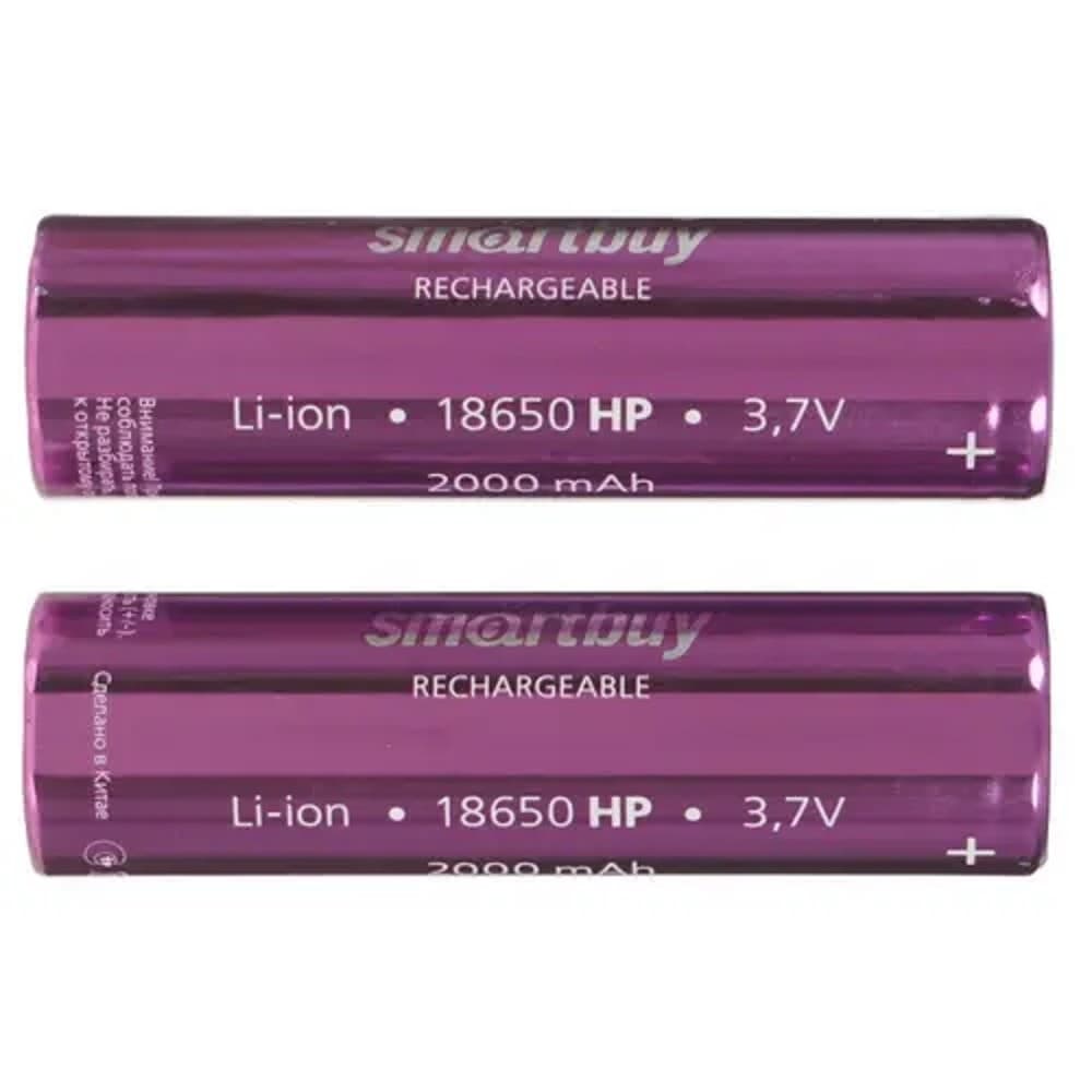 Smartbuy (SBBR-18650-2S2000HP) Аккумулятор высокотоковый Smartbuy LI18650-2000 mAh (50/400)(2шт. в уп-ке)