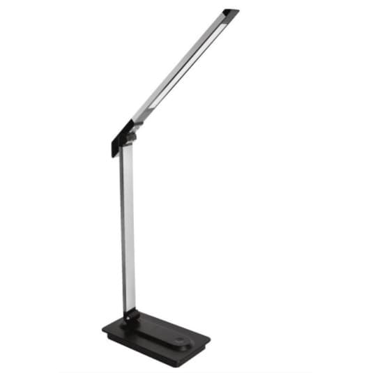 Camelion KD-846 C02 чёрный LED (Свет-ник наст, 8Вт,сенс.регулир. яркости, 3 цвет темп)