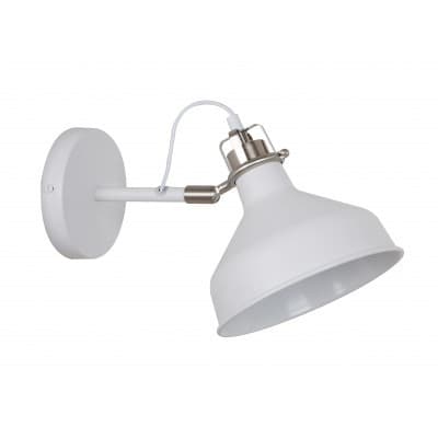 Camelion WML-425 С71 Белый + хром (Светильник настенный Amsterdam,1х E27, 40Вт, 230В, металл)