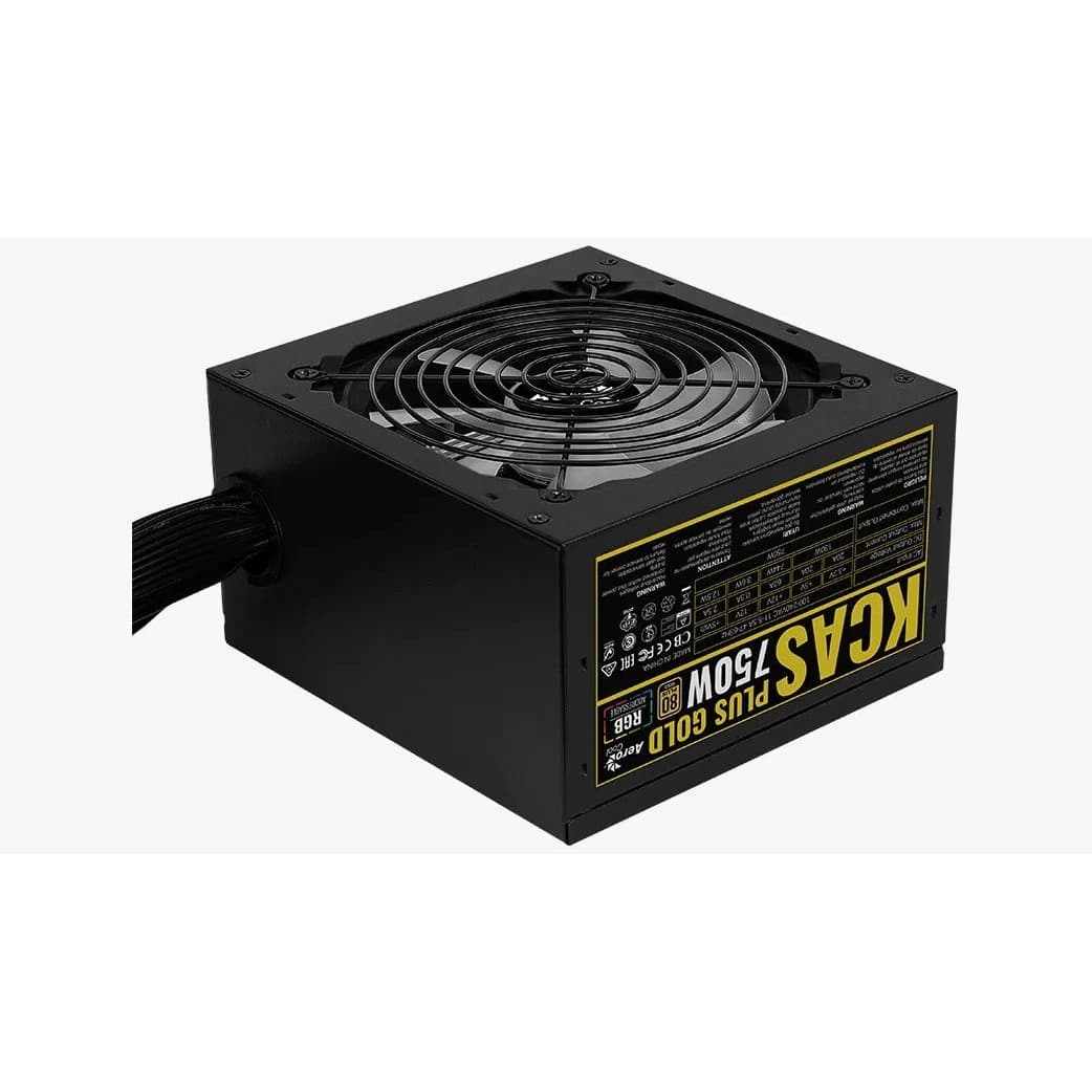 Блок питания 750W Aerocool KCAS PLUS GOLD 750W (ATX v2.4 , APFC , Fan ARGB 120mm , 80+ Gold , Retail)