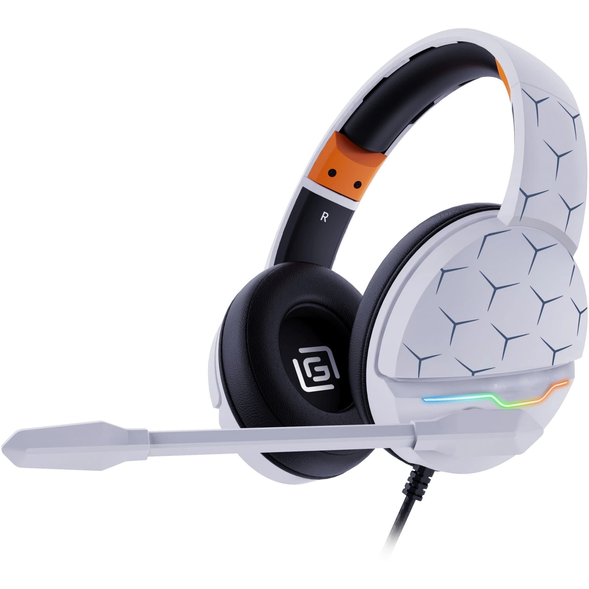 Oklick Наушники с микрофоном Оклик HS-L710G белый/черный 2м мониторные