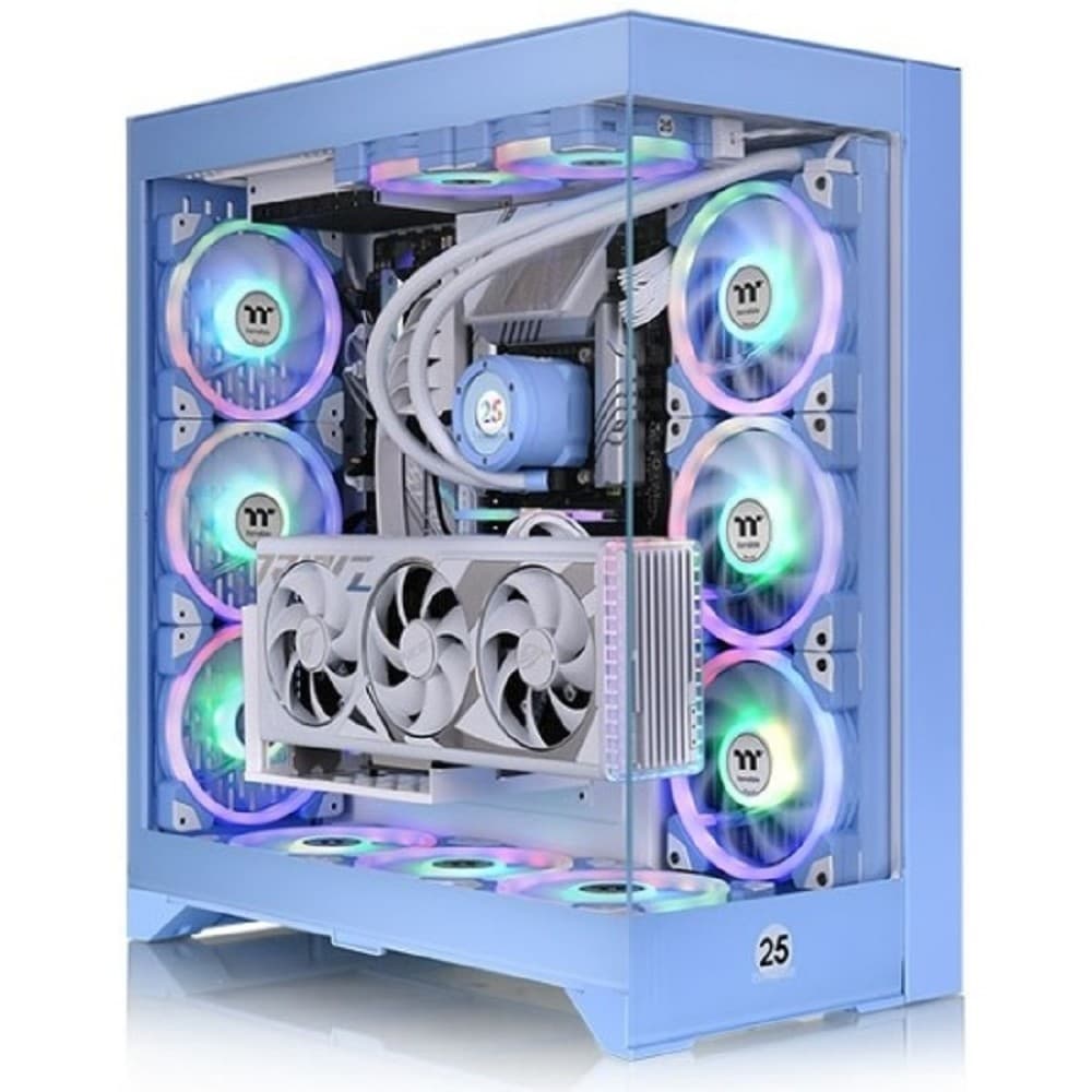 Корпус Thermaltake CTE E660MX голубой без БП E-ATX 13x120mm 11x140mm 2xUSB3.0 audio bott PSU