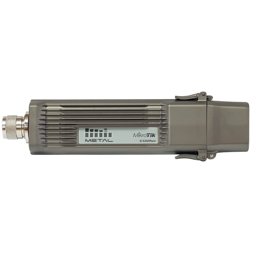 MikroTik RBMetalG-52SHPacn Беспроводная точка доступа Metal 52 ac 2.4/5GHz 802.11a/b/g/n/ac wireless, RouterOS L4, metal case, mounting loops, PoE, PSU, Omni antenna